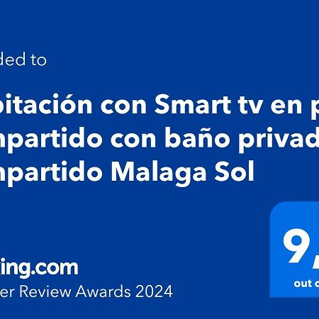 Habitacion Con Smart Tv En Piso Compartido Con Bano Privado O Compartido Malaga Sol Exterior foto
