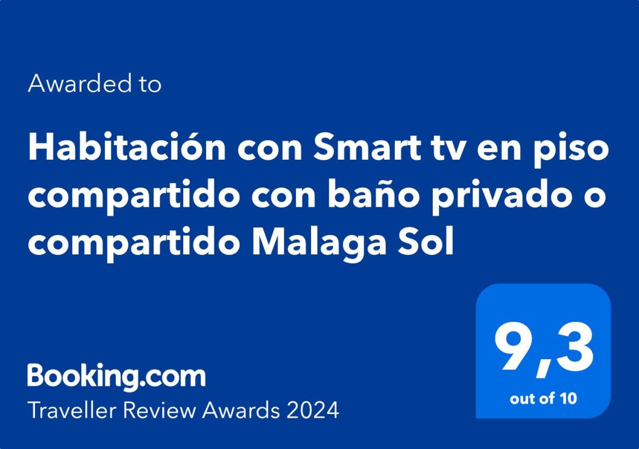Habitacion Con Smart Tv En Piso Compartido Con Bano Privado O Compartido Malaga Sol Exterior foto